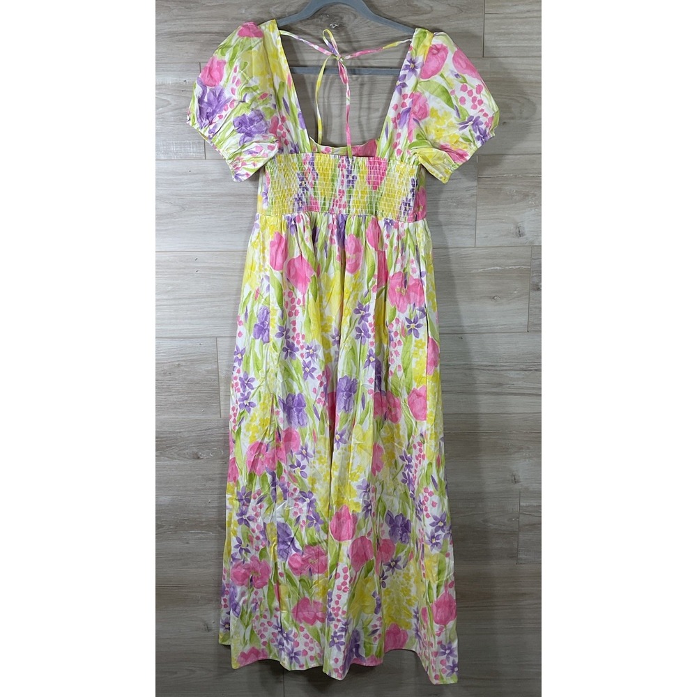 NEW Show Me Your Mumu Smitten Midi Dress Blooming Tulips Floral Womens XXL - Picture 4 of 11